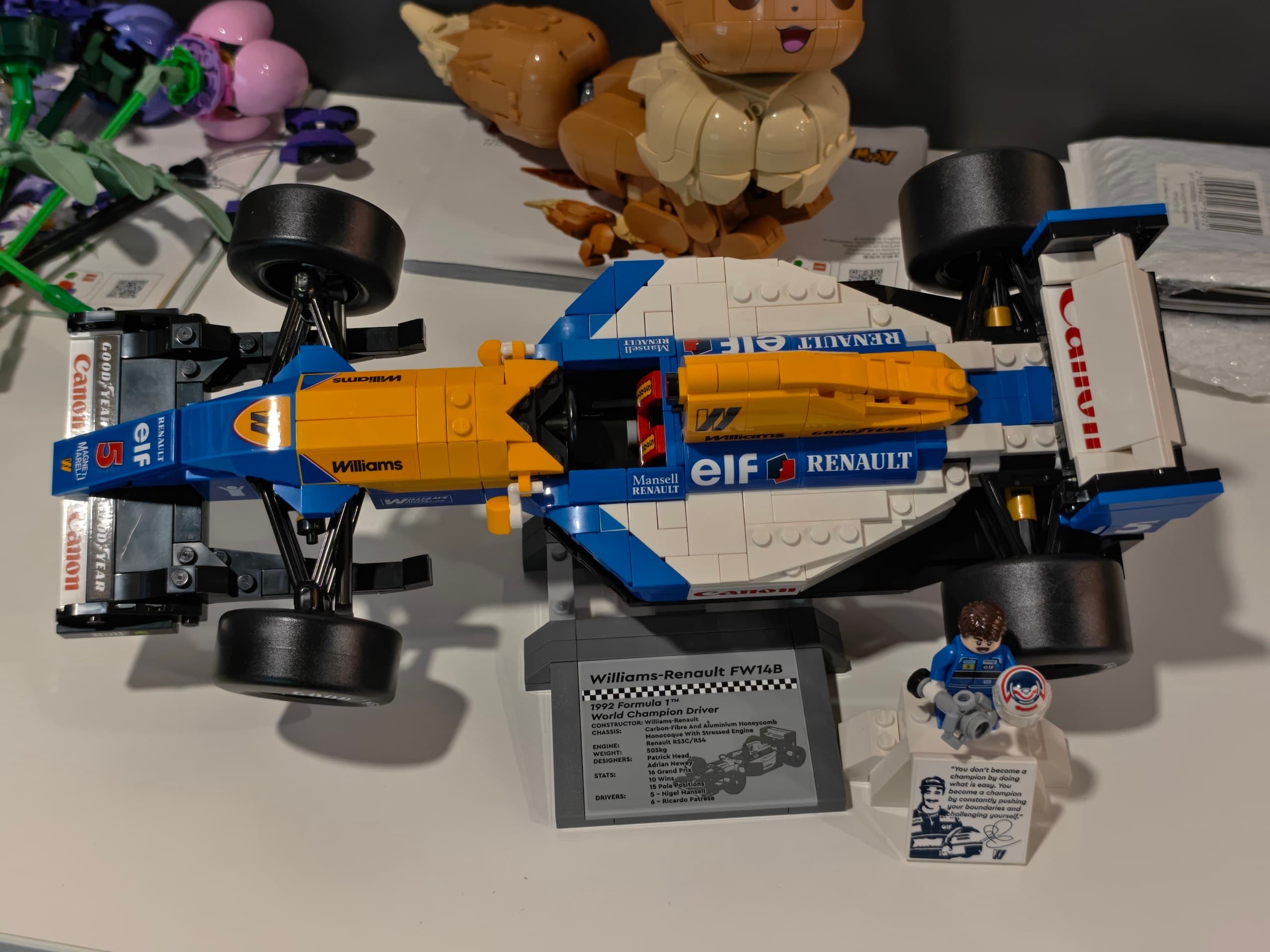 LEGO 10353 Williams Racing FW14B & Nigel Mansell