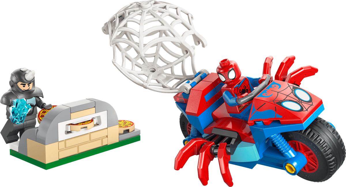 LEGO 11206 Spidey on his Motorcycle vs. Rhino