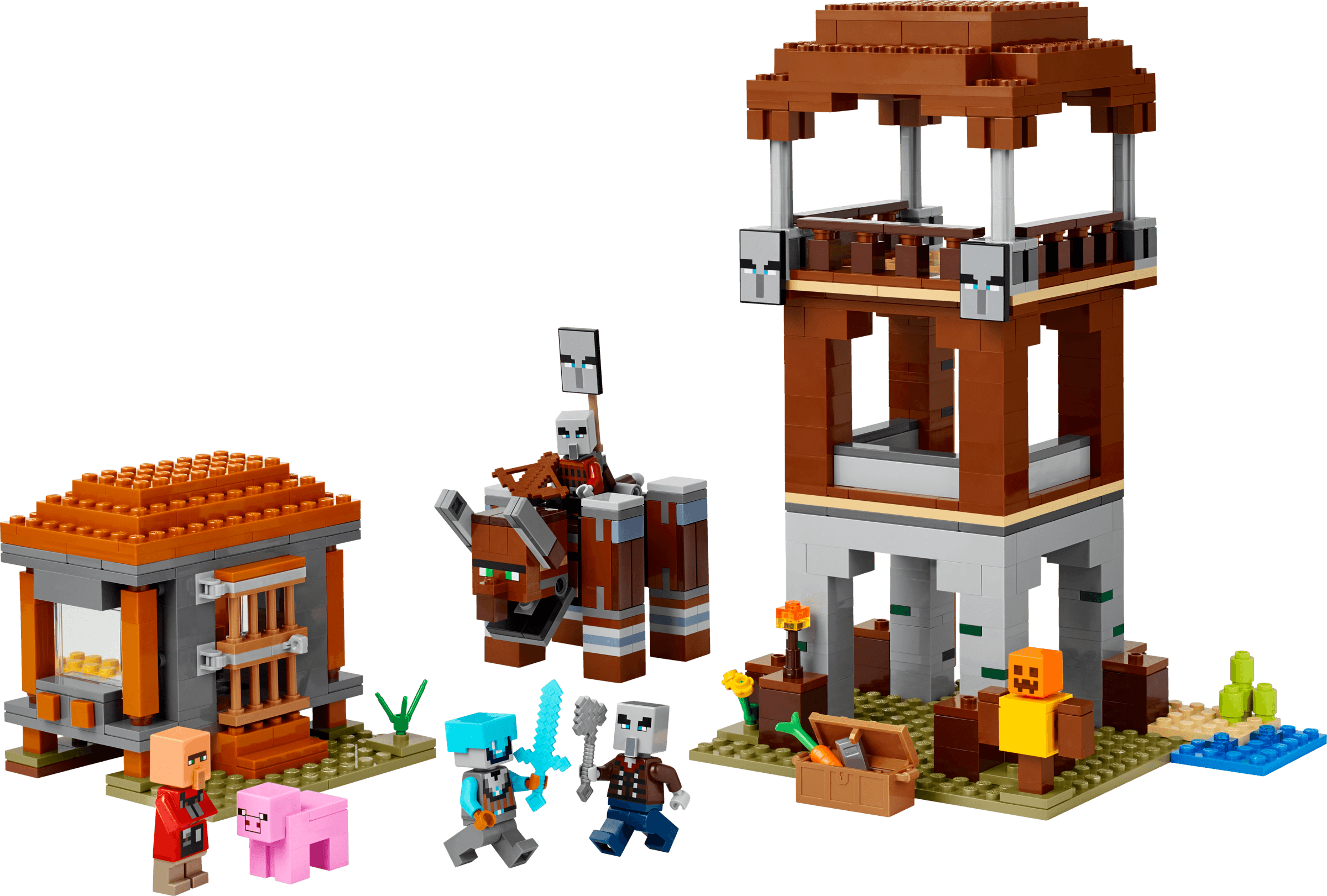 LEGO 21278 The Pillager Outpost and Ravager