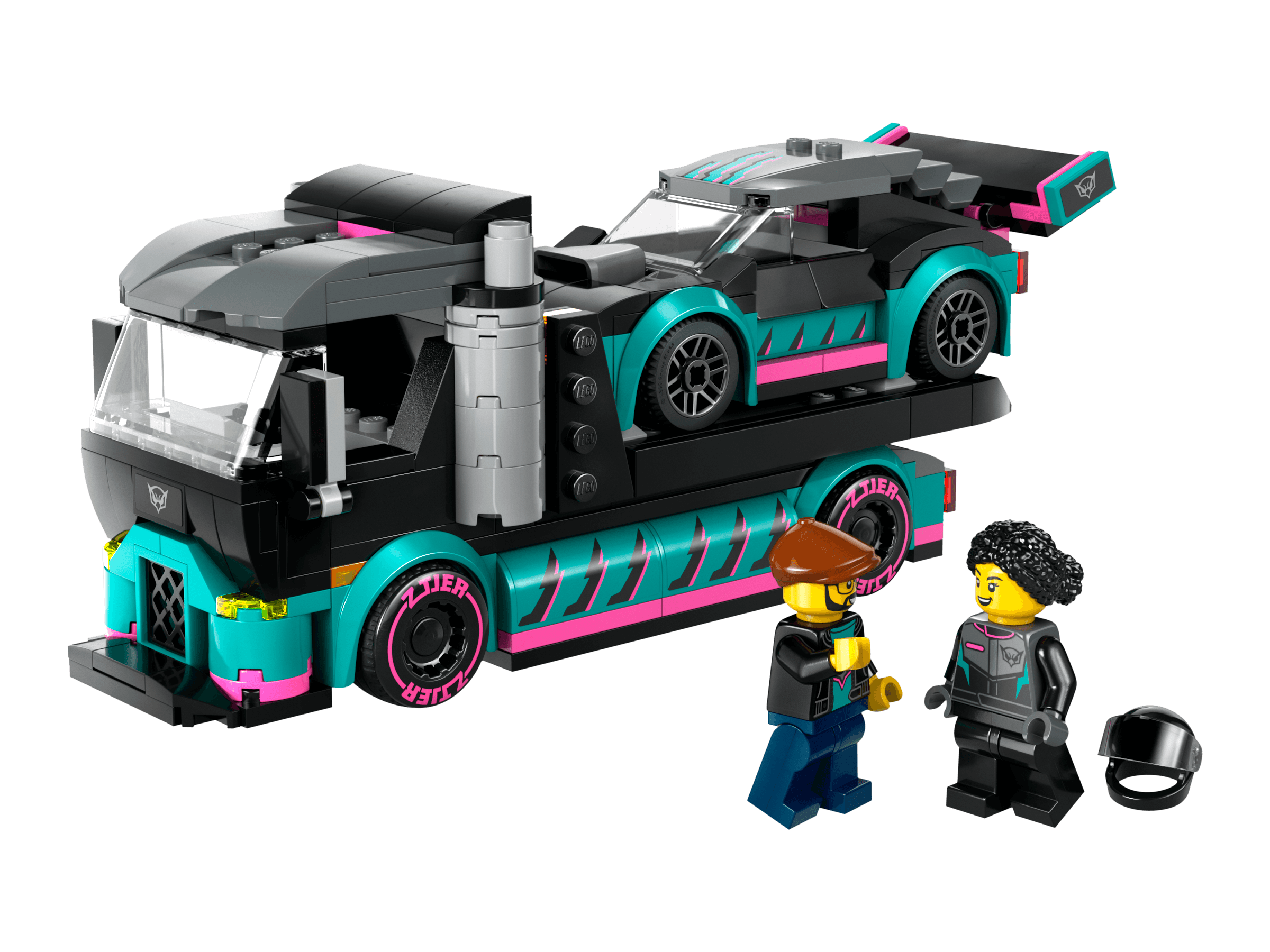 LEGO 60406 Race Car and Car Carrier Truck