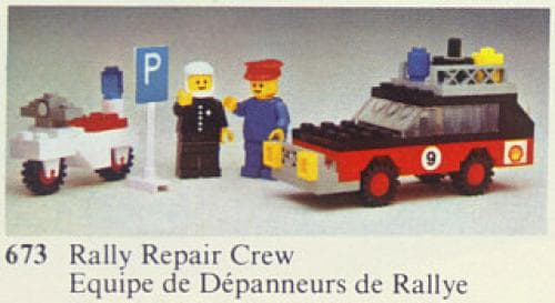 LEGO 673 Rally Car and Motorbike