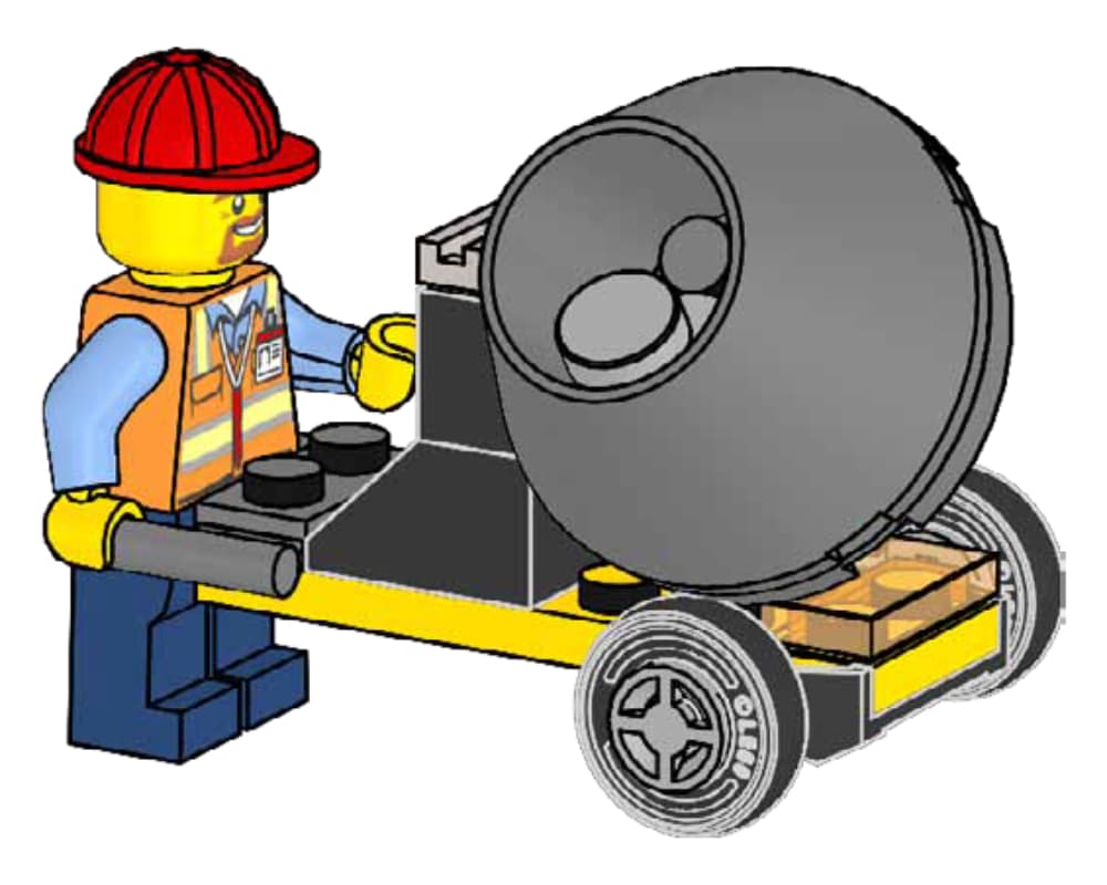 LEGO 952403 Builder with Cement Mixer