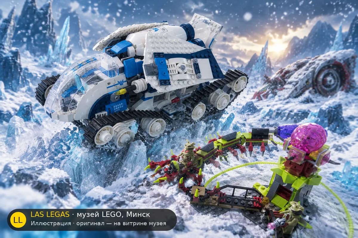 Иллюстрация: LEGO 70709 Галактический титан в диораме своего сюжета