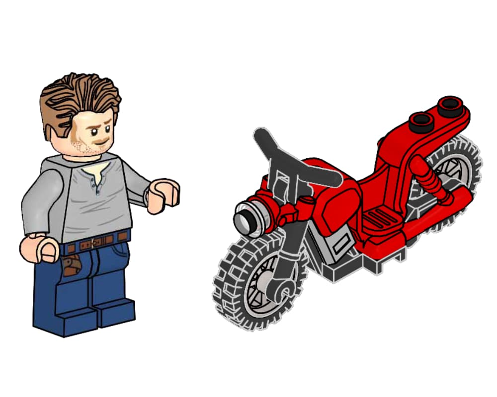 LEGO 122333 Owen with Motorcycle