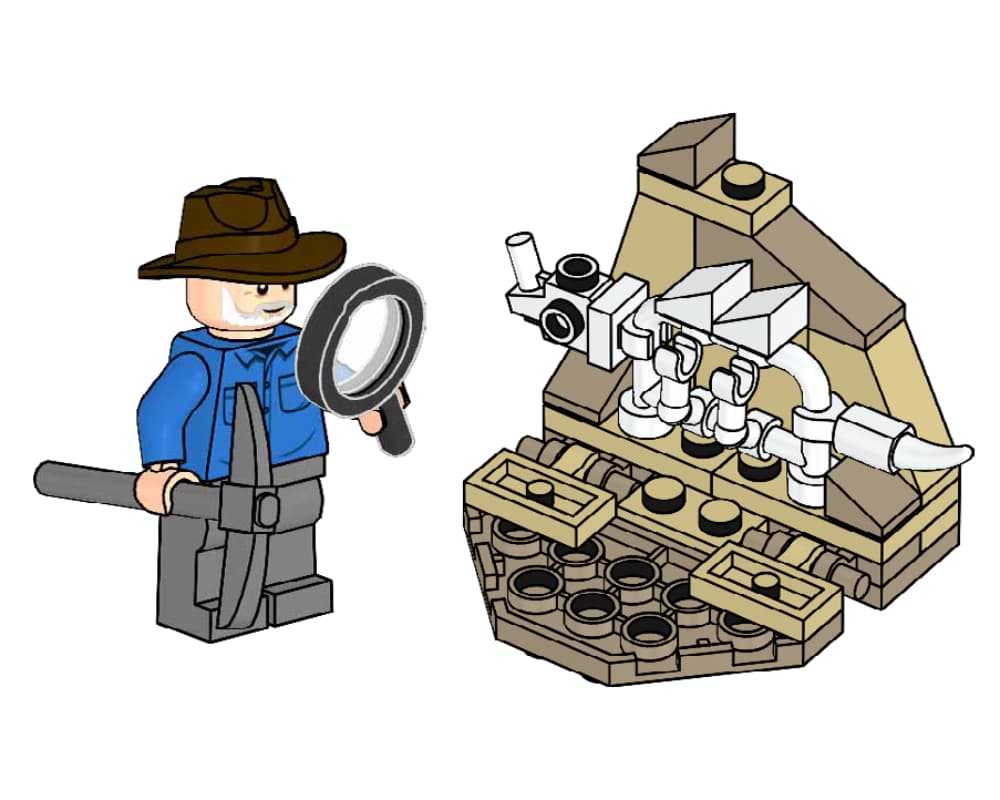 LEGO 122334 Alan with Dino Skeleton