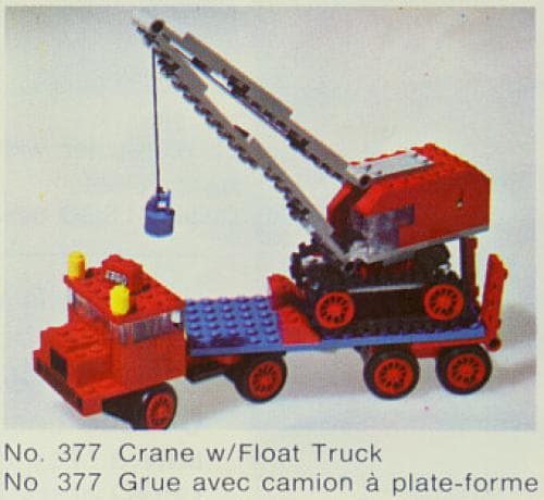 LEGO 377-2 Crane w/Float Truck