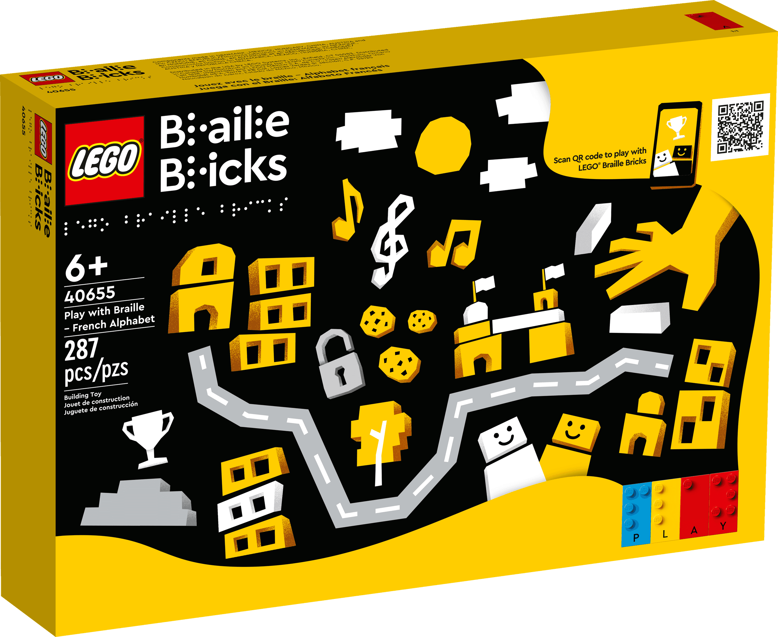 LEGO 40655 Play with Braille – French Alphabet