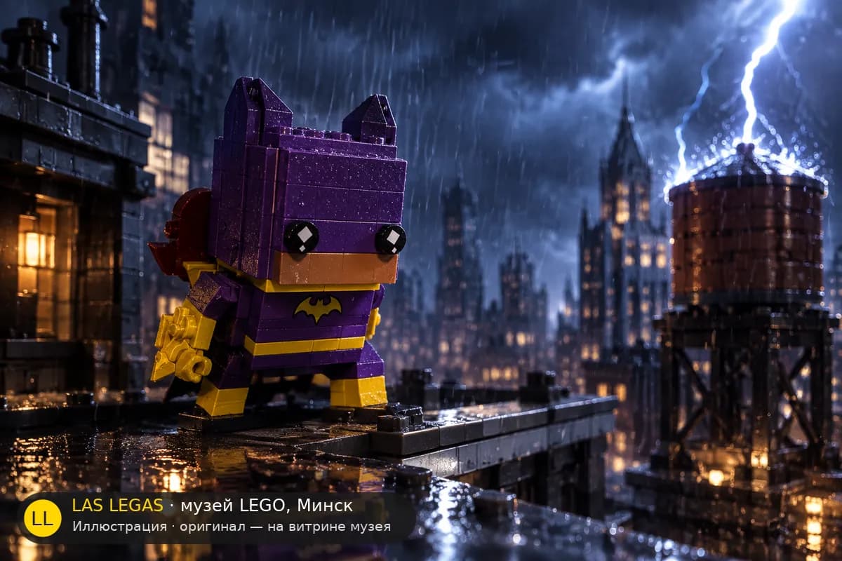 Иллюстрация: LEGO 41586 Бэтгёрл в диораме своего сюжета