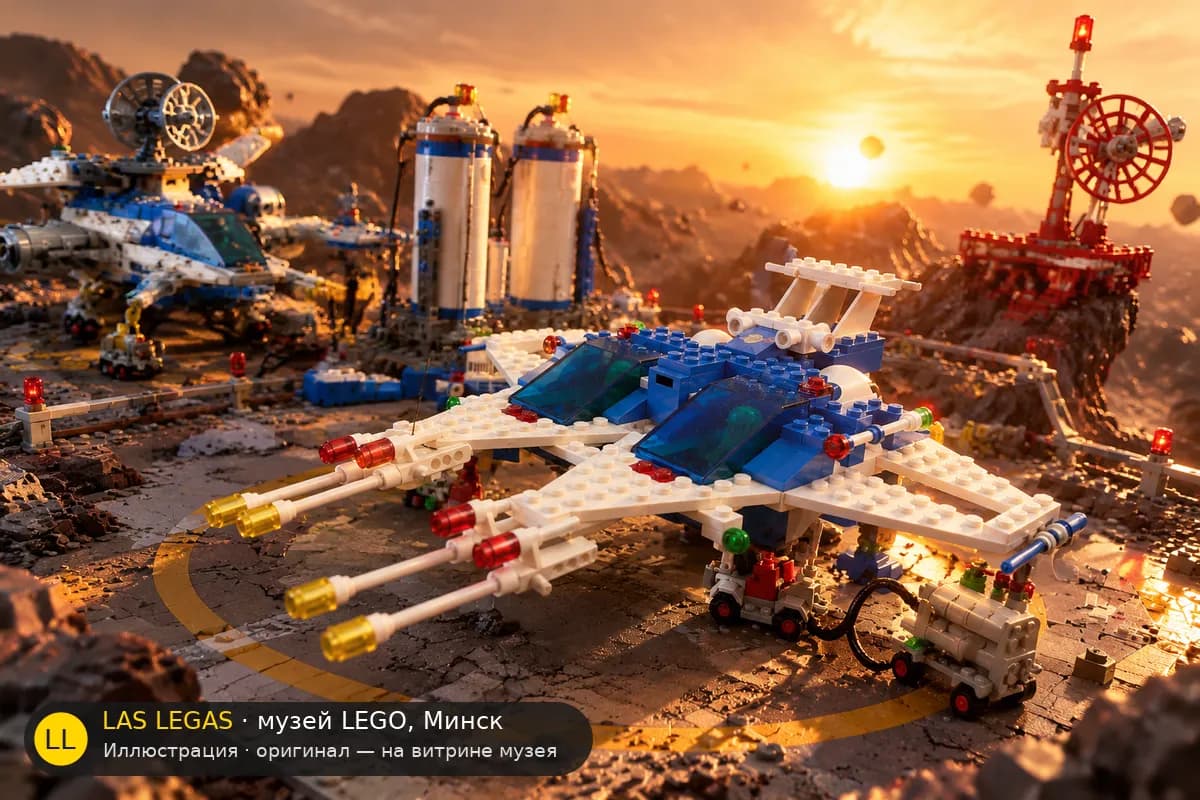 Иллюстрация: LEGO 6980 Галактический командир в диораме своего сюжета