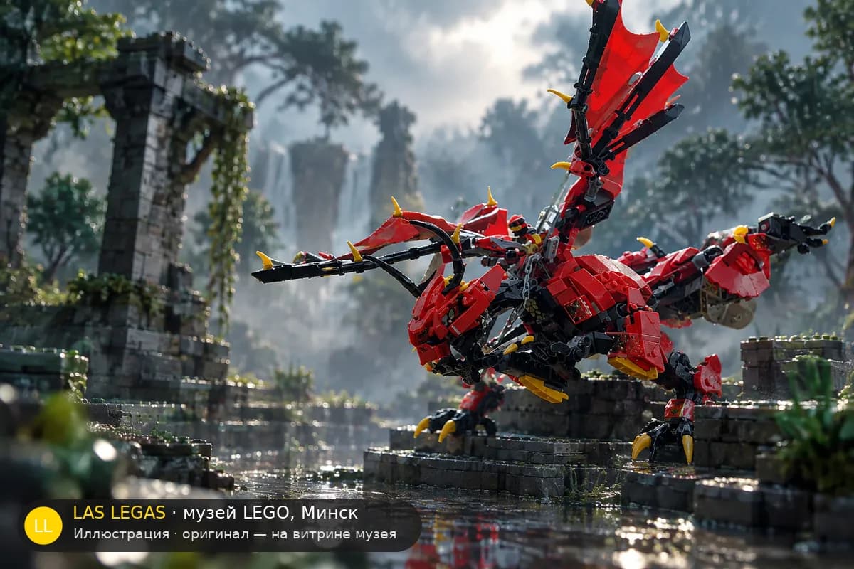 Иллюстрация: LEGO 70653 Firstbourne в диораме своего сюжета