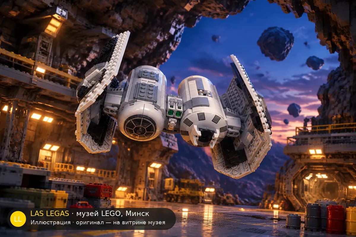 Иллюстрация: LEGO 75347 Бомбардировщик TIE в диораме своего сюжета