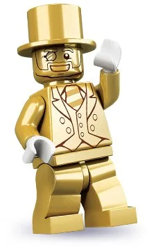 Mr. Gold 71001-19, серия Collectable Minifigures, было создано всего 5000 экземпляров