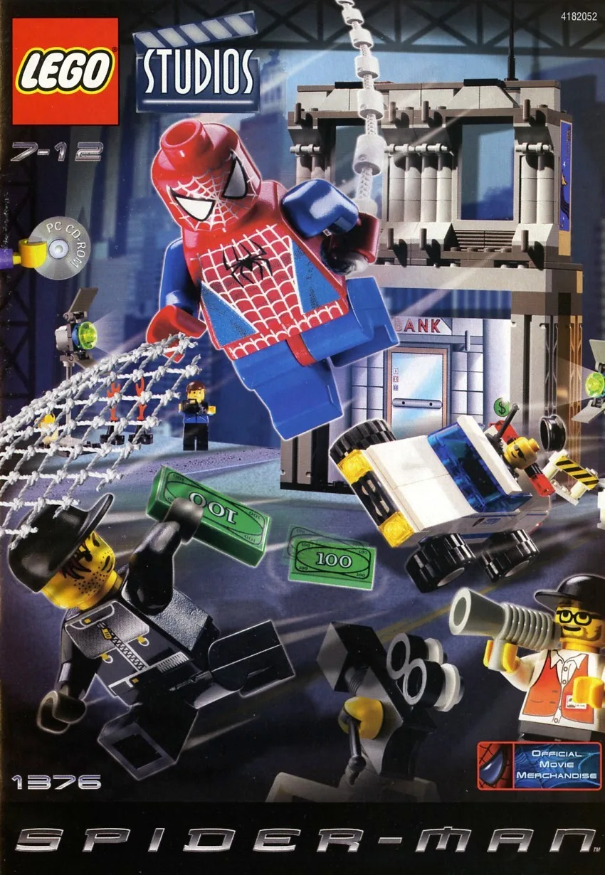 Spider-Man Action Studio 1376, серия Studios, 248 деталей, 2002 год