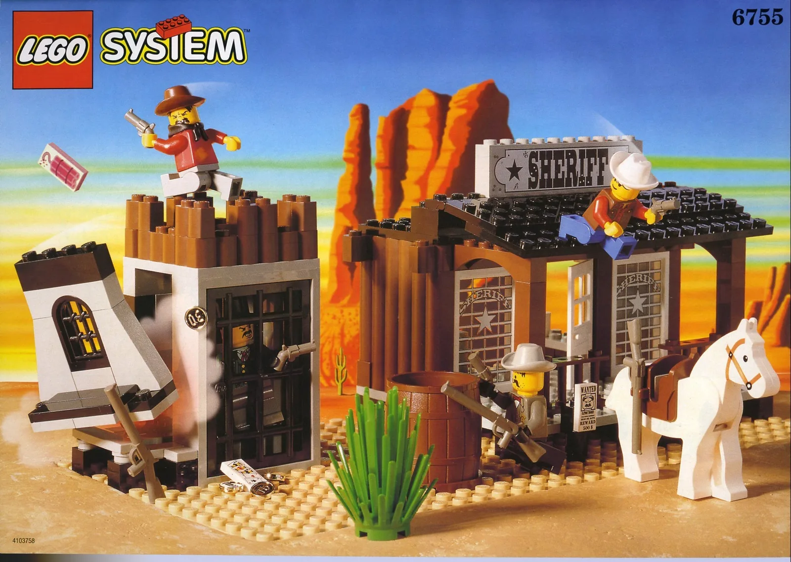 Sheriff's Lock-Up 6755, серия Western, 176 деталей, 1996 год