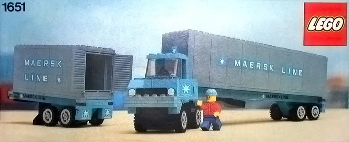 Maersk Line Container Lorry 1651-2, серия Town, 305 деталей, 1980 год