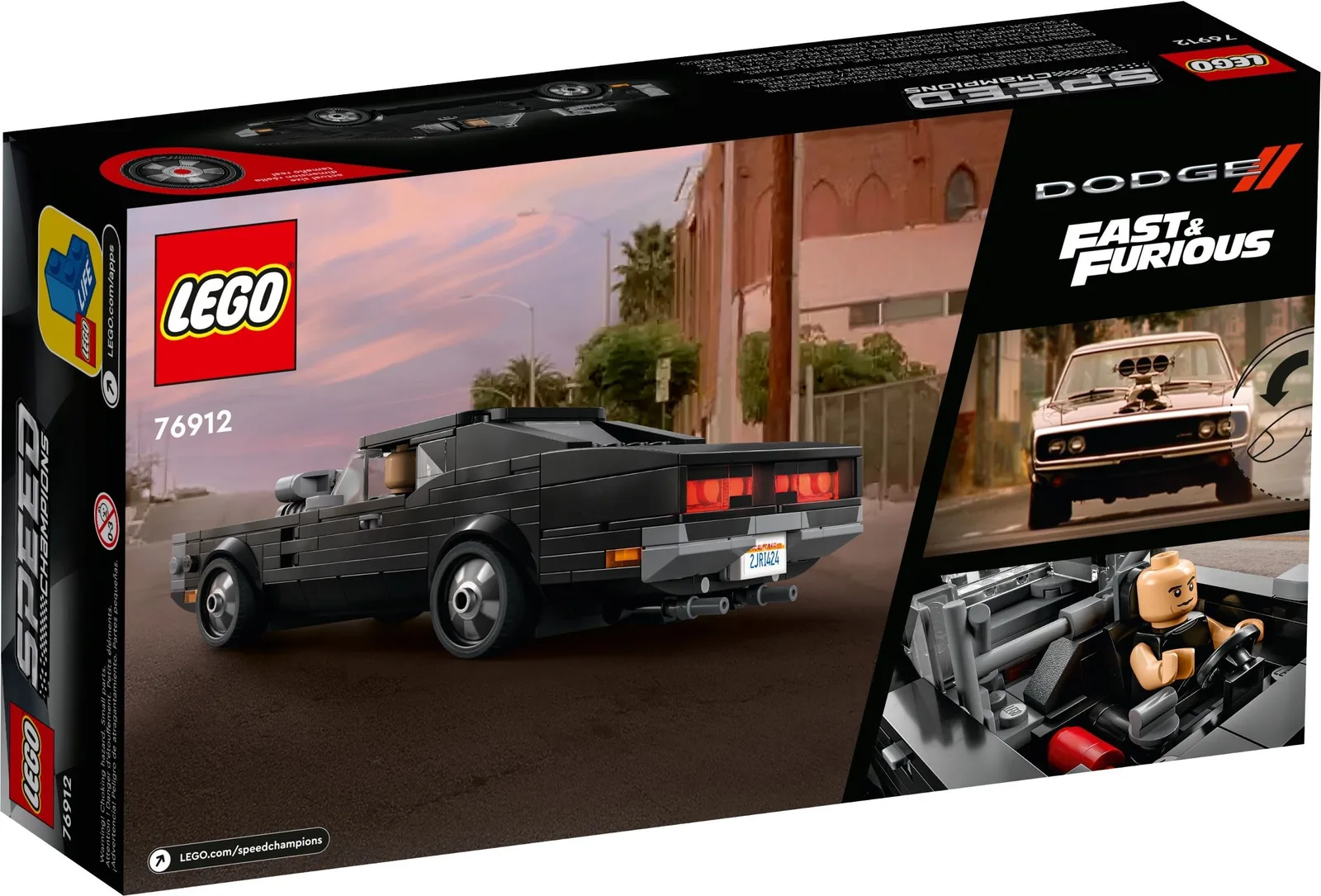 Dodge Charger Доминика Торетто из “Форсажа” 76912, серия Speed Champions, 345 деталей, 2022 год