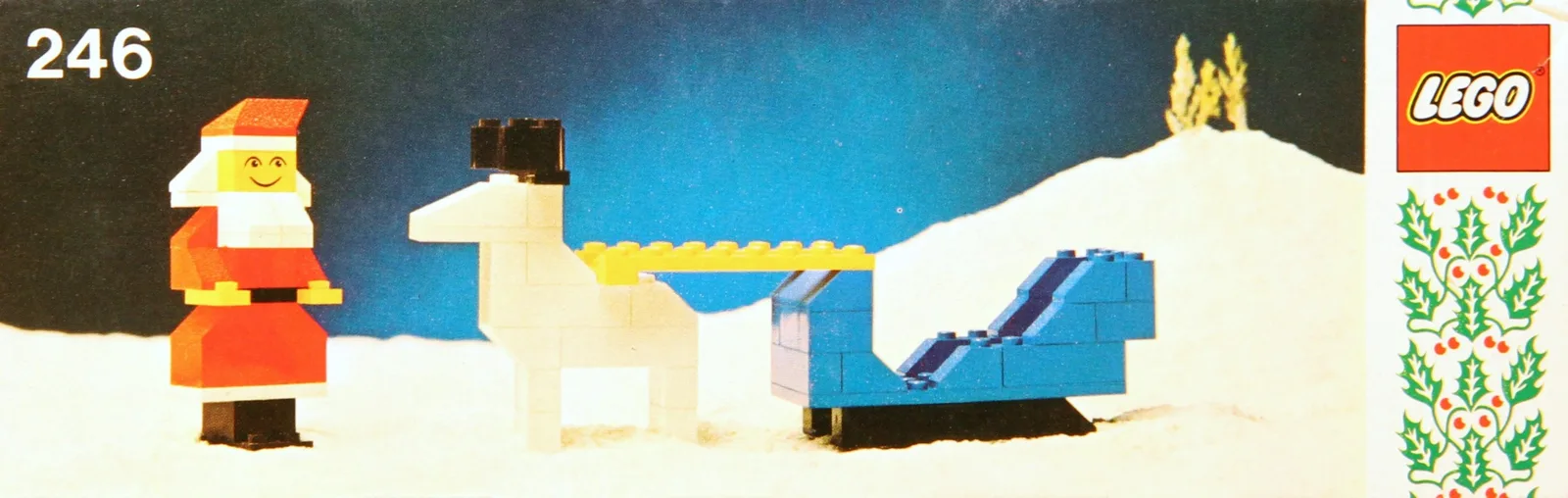 Santa and Sleigh 246-2, серия Basic, 68 деталей, 1977 год
