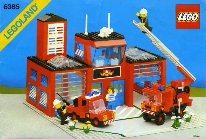 Fire House-I 6385, серия Town, 407 деталей, 1985 год