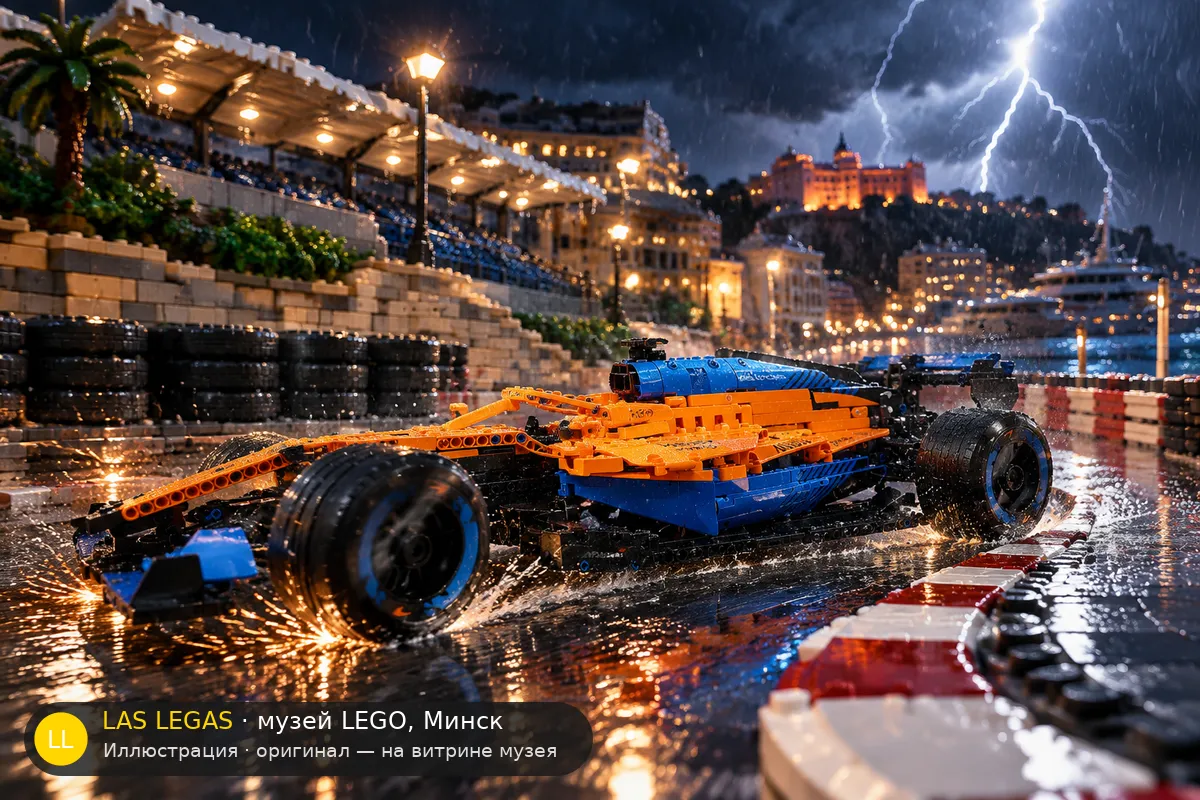 LEGO 42141 McLaren Formula 1 Race Car — экспонат музея Las Legas