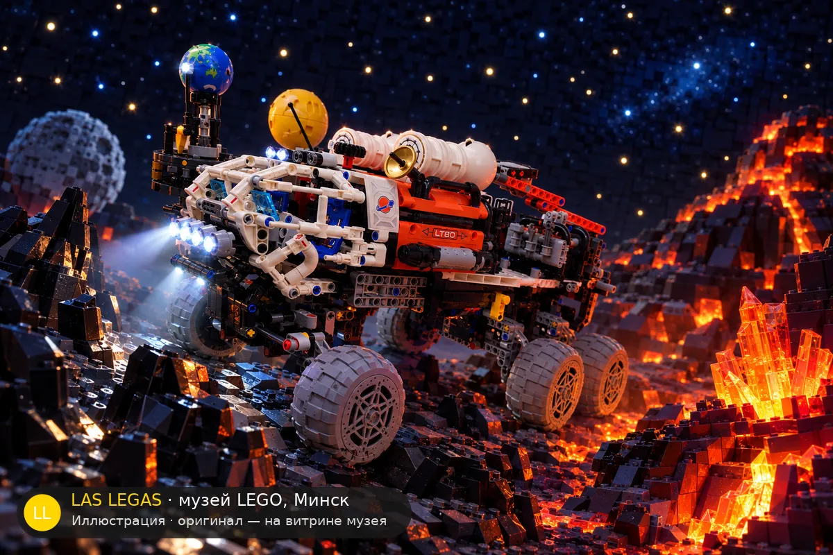 LEGO 42180 Mars Crew Exploration Rover — экспонат музея Las Legas