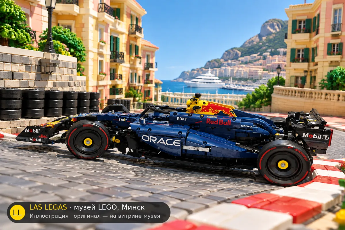 LEGO 42206 Oracle Red Bull Racing RB20 F1 Car — экспонат музея Las Legas