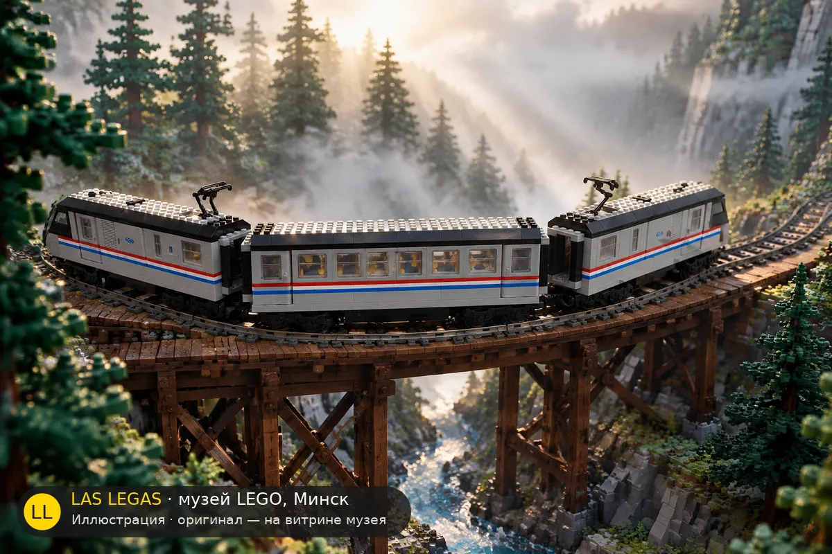 LEGO 4558 Metroliner — экспонат музея Las Legas
