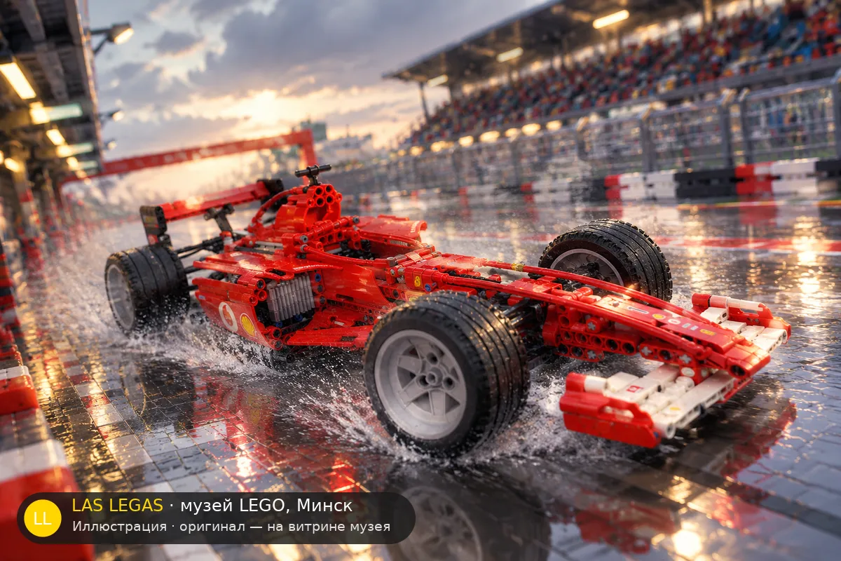 LEGO 8386 Ferrari F1 Racer 1:10 — экспонат музея Las Legas